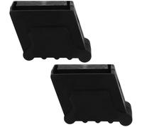Zerodeko 2 fundas de goma antideslizantes para patas de escalera de 30 x 70 mm, almohadillas estabilizadoras de escalera gruesas antidesgaste para escalones y extensiones, botas protectoras negras
