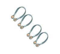 Zerodeko 2 Juegos Corbata De Cortina Doble Cable Atar Ganchos De Muro Cortina Neto Vara Anillos De Cortina De Oro SOGA Cortinas De Ventana Alfiler Imanes Cortina De Plata Imán 2 Piezas * 2
