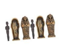 Zerodeko 2 Juegos Modelo De Momia Artesanía Egipcia Artefacto Egipcio Antiguo Decoración del Acuario De Pescado Momia Decoración Decoraciones De Peceras Estatuillas De Momia Brown Resina
