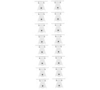 Zerodeko 2 Juegos Polea del Obturador Estores Contraventanas - Accesorios Tinte Insonorizar Bloqueo De Cable De Sombra Romana Cerradura De Sombra Romana Pompón De Plástico 8 Uds * 2