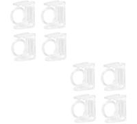 Zerodeko 2 Juegos Portacañas Dirigible Soporte De Varilla Ganchos para Cortinas Inquilino Persianas De Papel Bastidores Ganchos Telescopicos Soportes De Barra De Cortina Abs 2 Pares * 2