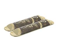 Zerodeko 2 Juegos Portamezuzá Metálicos Tradicionales con Pergamino Bendición para Puerta Decoración Judía con Estrella de David Adorno Jerusalén para Hogar y Protección Espiritual