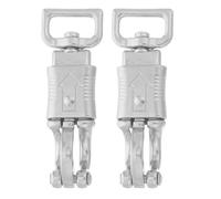 Zerodeko 2 mosquetones de liberación rápida para correas antipánico - para volver a montar en motocicleta, correas para animales, proyectos de paracord para bridas y cuerdas (plateado)