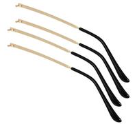 Zerodeko 2 Pares de Patillas de Repuesto Metálicas Doradas para Gafas Aplicables Accesorios de Reparación Diseño Antideslizante y Aerodinámico para Gafas de Sol y Monturas Kit Práctico