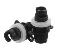 Zerodeko 2 Piezas Adaptador de Válvula para Kayak y Dispositivos Inflables, Material PVC Negro, Portátil y Resistente a Fugas para Actividades de Ocio en Agua