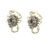 Zerodeko 2 Piezas Adorno Mineral de racimo de Cristal decoración Escritorio Joya Broche de araña decoración de la Mesa biombo Decorativo para Jardin artesanías de Cristal Natural aleación