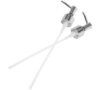 Zerodeko 2 Piezas Bomba Dispensadora de Jabón de Manos Resistente y Duradera Cabezal de Repuesto para Botella de Loción y Champú Diseño Elegante Fugas Paquete para Baño y Cocina