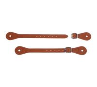 Zerodeko 2 Piezas Correas Ajustables para Espuelas de Caballo, Cuero PU | Ligeras y Portátiles, para Equitación al Aire Libre, Uso Hombre y Mujer, Equipo Ecuestre Práctico