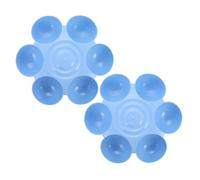 Zerodeko 2 Piezas Cuenco para Perros con Diseño de 6 Divisiones, Plástico Seguro y Superficie Lisa, Adecuado para Alimentar y Dar Agua a Mascotas en Casa