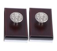 Zerodeko 2 Piezas de Papel Secante de Tinta de Madera Absorción Rápida Herramienta Portátil para Secado de Bolígrafo Tamaño Compacto Color Marrón Antiguo para Oficina y Caligrafía