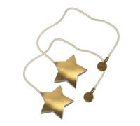 Zerodeko 2 Piezas Gancho de Cortina de Hebilla magnético amarrado Inoxidable imán imanes Oro Lazos de Cortina Hebilla para Cortina retraso de Cortina Decorativa Corbata de Cortina aleación