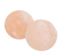 Zerodeko 2 Piezas Jabón Esférico Natural de Sal para Cuidado la Epidermis y Relajación en Sauna y Spa, Hecho a Mano en Color Naranja