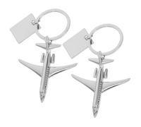 Zerodeko 2 Piezas Llavero Avión Creativo de Aleación de Colgante Aeronáutico Compacto para Mochila Bolso o Llaves Accesorio Portátil para Amantes Aviación y Viaje