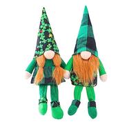 Zerodeko 2 Piezas Muñeco De Larga a Cuadros Calle. Adornos del Día De Patricks Suministros para El Día De San Patricio Peluche No Daña La Tela. Mayor Irlanda Manual