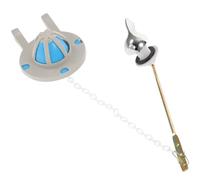 Zerodeko 2 Piezas Palanca de Descarga para Inodoro Manija Metálica Frontal Repuesto para Tanque de Baño Fácil Instalación Accesorios para Lavado de Wc