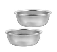 Zerodeko 2 Piezas Platos de Salsa Redondos de Aluminio Elegantes para Salsas de y Vinagre Tazones de Condimentos Multifuncionales para Sushi y Aperitivos
