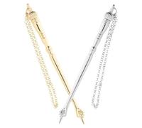 Zerodeko 2 Piezas Puntero de Lectura Judío Yad, Elegante y Resistente | Cadena, para Torá y Escrituras Sagradas, Adecuado en Ceremonias y Servicios de Sinagoga