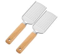 Zerodeko 2 piezas Ralladores de Queso y Patata Acero Inoxidable con Mango para Cocina Hogar Restaurante