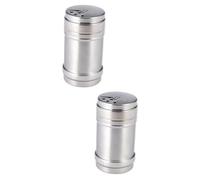 Zerodeko 2 Piezas Soporte De Agitadores De Polvo Inoxidable De Condimentos Glaseado De Agitador Bote De Giratorio De Metal