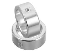 Zerodeko 2 Piezas Tapa de Extremo de Mango de Aluminio M5 X 15 | Anillo de Posicionamiento, Diámetro Interior 26mm y Exterior 34mm, para Barras y Entrenamiento