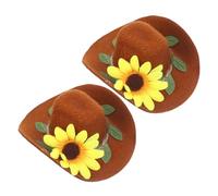 Zerodeko 2 Piezas Tapón Decorativo para Botella de Vino Pequeños Sombreros para Botellas Mini Sombreros de Vino para Fiesta Decoración de Fiesta