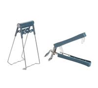 Zerodeko 2 Pinzas Antideslizantes y Antiquemaduras Material Acero Inoxidable y Plástico para Cocina, Clip de Tazón y Placa Ideales para Restaurante y Hogar