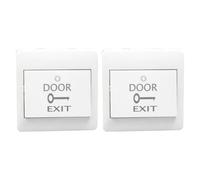 Zerodeko 2 pulsadores de salida para montaje en pared, interruptor de reinicio automático para control de apertura de puerta | Botón de puerta de oficina para panel de acceso de entrada, uso