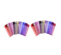Zerodeko 2 Series Bolsas De Organza para Botellas De Vino Reutilizables con Cordón Favor De Fiesta Colores Mezclados 15 Piezas X 2