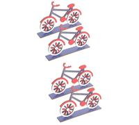 Zerodeko 2 Series Listado del Día De La Independencia Decoración Bicicleta Fiesta Patria Decoración Mesa De Julio Decoraciones para El Hogar Casa Estanterías Adorno Festivo 2 Piezas*2