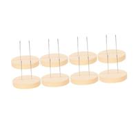 Zerodeko 2 Series Soporte De Fieltro De Lana Puesto De Muñecas Titulares Felpa Soportes Expositor De Muñecos De Fieltro Muñecas De Juguete De Apoyo Metal Beige 4 Piezas*2