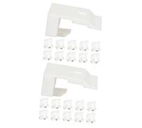 Zerodeko 2 Series Soportes De Cortina Inalámbricos Soporte De Barra De Cortina Ciega Dúo Soporte para Persianas Corchetes De Sombra Romana Manos Apoyo Apoya El Plastico 10 Piezas*2