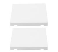 Zerodeko 2 tapas ciegas para placas de pared, placa ciega para | 3,4'' x 3,4'', Cubierta frontal ciega de termoplástico irrompible para enchufes/interruptores no utilizados,