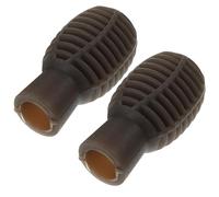 Zerodeko 2 Tapas de Baquetas de Silicona para Batería Que Protegen la Cabeza y Mejoran Habilidades para Práctica y Percusión
