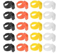 Zerodeko 20 Piezas Cortador de Hilo Doméstico y Anillos de Dedo de Plástico, Herramienta de Corte de Roscas para Costura y Manualidades, Colores Surtidos, Accesorios para Cortar Hilo