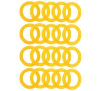 Zerodeko 20 Piezas de Anillos de Goma para Bobinadora, Accesorios para Máquina de Coser, Material Flexible y Conveniente para Reparaciones, Color Amarillo