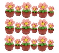 Zerodeko 20 Piezas Miniaturas de Plantas Macetas para Decoración de Casa de Muñecas Accesorios de Jardín Escena de Cartoon Atractiva y para y Oficinas