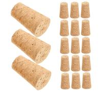 Zerodeko 20 Piezas Tapones de Corcho para Botellas de Vino Reutilizables Diseño Elegante y Sellado Tapones de Almacenamiento para Vino y Champán Dimensiones para Mantener la