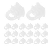 Zerodeko 200 Ganchos para Riel de Cortina de Plástico, Poleas Deslizantes para Riel Cuadrado, Accesorios para Cortinas, Alta Resistencia, Uso para Ventanas y Duchas, Juego Grande