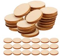 Zerodeko 200 Piezas Discos de Madera sin Terminar Redondos 2 Cm para Manualidades DIY Bricolaje Decorativos Naturales sin Tratar para Pintura Escritura y Proyectos Creativos