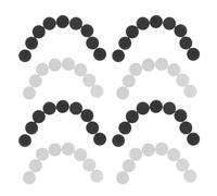 Zerodeko 200 Piezas Marcadores Posición Guitarra Puntos Incrustados Blanco Negro Acrílico Resistente para Reparación y Actualización DIY Fingerboard Luthier