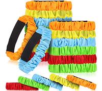 Zerodeko 20Piezas Bandas de Carrera de Patas para Adultos Correas Brillantes para Aire Día de Campo y Actividades Familia
