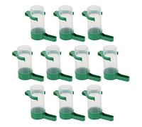 Zerodeko 20piezas Dispensador Automático De Agua para Aves Bebedero Colgante De Transparente para Periquitos y Canarios Fácil De Limpiar y Resistente Golpes