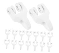 Zerodeko 20piezas Rodillos De Plástico para Riel De Cortina Polea Guía Deslizador De Techo Rueda para Barra De Ventana Rodillo De Suspensión Accesorios para Cortinas