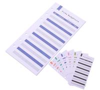 Zerodeko 24 Hojas Hojas de Presupuesto Perforadas de Papel para Oficina y Negocios, Kit Práctico Diseño de Agujeros para Planificador Semanal y Mensual