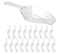 Zerodeko 24 para cereales: cuchara transparente para hielo, palomitas de maíz y otros alimentos.