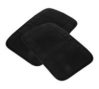 Zerodeko 2piezas Alfombrilla para Pasamanos de Coche Hecha de Fibra de Cuero Impresión Doble Línea Antideslizante para Uso Diario el Automóvil