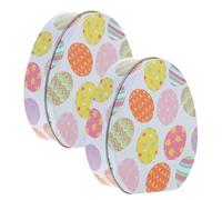 Zerodeko 2piezas Cajas De De Pascua Recipientes De Hojalata Forma De Para Chocolates y Celebraciones De Pascua