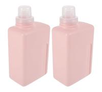 Zerodeko 2piezas Dispensador De Detergente Líquido Para Ropa Unidades Botellas Cuadradas De Plástico Rellenables Para Viajes Organizador De Gel y Detergente Polvo