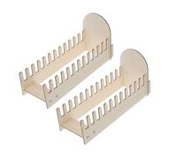 Zerodeko 2piezas Expositor de Tarjetas de Felicitación para Fotos Postales Invitaciones Organizador de Madera Hogar la Oficina y Decoración de Temporada Expositores de Tarjetas de Madera