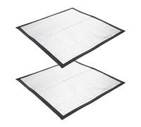 Zerodeko 2piezas Manta Térmica para Terrario Aislante y Reflectante Almohadilla Calefactora para Reptiles Tortugas y Pájaros Conserva Calor y Ahorra Energía Invierno